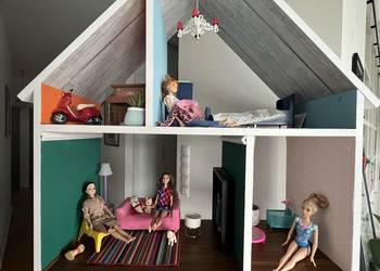 Dom dla lalek Barbie z wyposażeniem Mikołajki Święta Prezent na sprzedaż  Warszawa