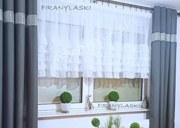Firana do pokoju salonu kuchni Firany Gotowe falbanki na sprzedaż  Międzychód