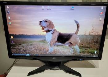 Monitor Acer 24 cale matryca błyszcząca , plama na obrazie, używany na sprzedaż  Dąbrowa Górnicza