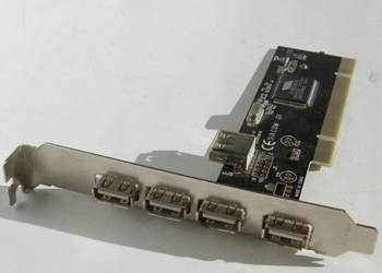 Karta PCI- 4X USB-A + 1X USB-A Wewnętrzny na sprzedaż  Poznań