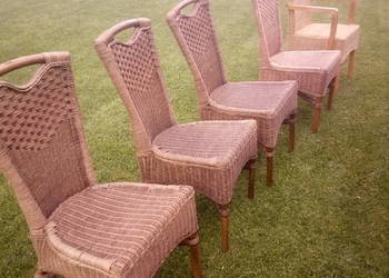 krzesla wiklinowe, używany na sprzedaż  Twardogóra
