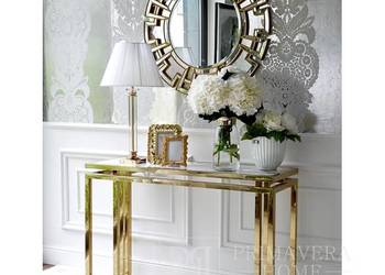 Lustro glamour ELISE dekoracyjne, nowojorski 85cm złote, używany na sprzedaż  Biała Podlaska