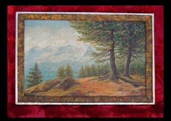 Najładniejszy obraz na płótnie pejzarz 67cmx47cm Olej, używany na sprzedaż  Żary
