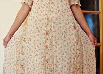 Sukienka indyjska z cienkiej żorżety na Wiosnę, Lato r.XL na sprzedaż  Konin