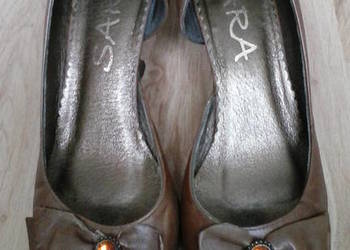 Buty czółenka skórzane damskie rozmiar 38 używane na sprzedaż  Polkowice