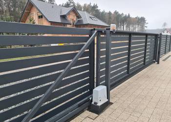 Brama przesuwna 500x150 Master nowoczesne ogrodzenie Konin, używany na sprzedaż  Konin