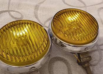 ŁADNE ŻÓŁTE HALOGENY PAL CHROM SKODA 120L 105 100 TRABANT WARTBURG FIAT 125 na sprzedaż  Świdnica