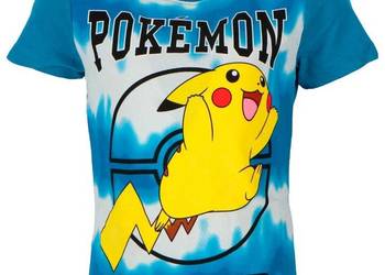 Koszulka Pokemon Pikachu T-shirt 100% Bawełna Blue na sprzedaż  Mogilany