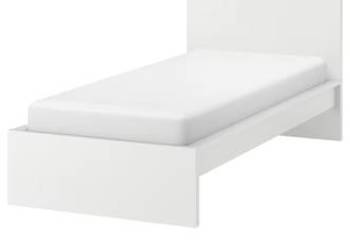 Rama łóżka malm ikea 90x200 + dno, używany na sprzedaż  Łopuszno