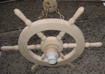 Lampa sufitowa zyrandol koło sterowe 1-punktowa na sprzedaż  Sucha Beskidzka