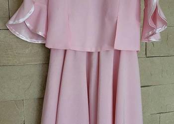 Wizytowa, różowa sukienka dla dziewczynki, używany na sprzedaż  Piekary Śląskie