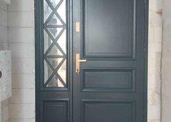 ++ Drzwi Zewnętrzne Wejściowe Drewniane GRAFIT ++, używany na sprzedaż  Żary