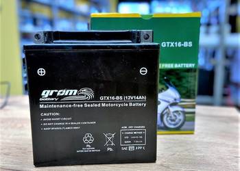 Akumulator motocyklowy GROM GTX16-BS 12V 14Ah 230A L+ na sprzedaż  Rybnik