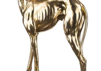 Używany, Chart pies złota duża figurka rzeźba dekoracja ozdoba 134955 na sprzedaż  Limanowa