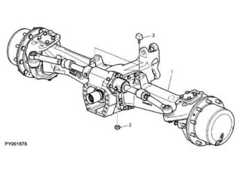 John Deere 7530 Premium - Oś przednia AL170962 na sprzedaż  Jastrzębniki