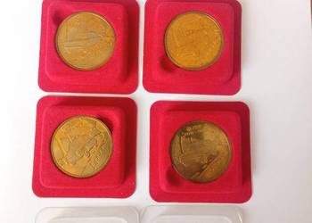 Używany, Kolekcjionerskie monety Orlen zestaw 4 szt. Z certyfikatem na sprzedaż  Sosnowiec