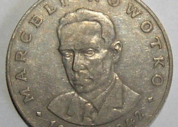 moneta 20 zł 1977r Marceli Nowotko PRL na sprzedaż  Bartków