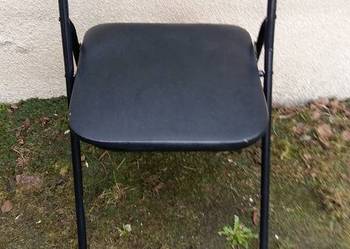 Krzesło Jysk składane czarne do naprawy lub na części 044 na sprzedaż  Kościan