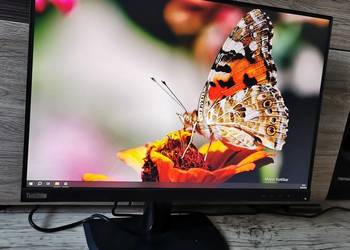 Monitor Lenovo T24d-10 24&quot; IPS FullHD+ HDMI DP VGA USB pivot, używany na sprzedaż  Jankowice