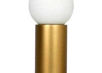 Lampa biurkowa GULDBODA złoty kula biała nowoczesny glamour na sprzedaż  Nowe