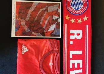Bayern Monachium Lewandowski KOSZULKA SZALIK 2015-2016 Dla pasjonata, używany na sprzedaż  Łask