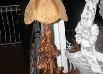 stara lampa -lampka figuralna z abażurem na sprzedaż  Gorzów Wielkopolski
