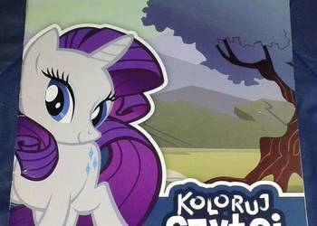 My Little Pony. Kucyki i psy Koloruj, czytaj, naklejaj. na sprzedaż  Chełm