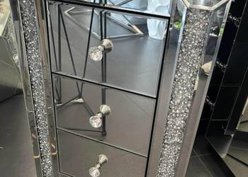Komoda szafka nocna stolik nocny glamour z kryształkami na sprzedaż  Nowy Sącz