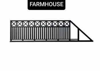 NOWOŚĆ PROMOCJA Brama przesuwna 4m FARMHOUSE, ocynk ogniowy+RAL, cała PL na sprzedaż  Lipno