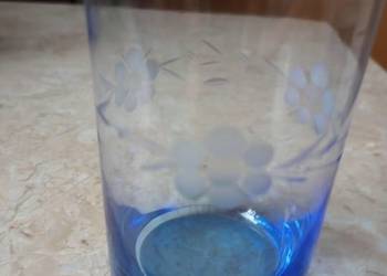 Kolorowe, niebieskie szklanki na sprzedaż  Częstochowa