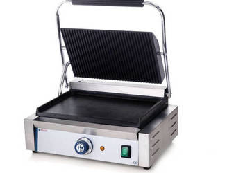 Hendi 263662 Grill kontaktowy pojedynczy, góra ryflowana - dół gładki, używany na sprzedaż  Pszczyna