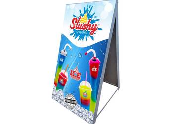 Potykacz reklamowy SLUSHY 100x50cm metalowy na sprzedaż  Sandomierz