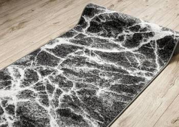 Dywan dywanik 60x150 cm marmurowy marmur czarny chodnik, używany na sprzedaż  Okonek