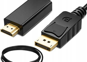 Używany, Kabel Display Port Do Hdmi 1,9M B107 na sprzedaż  Płońsko
