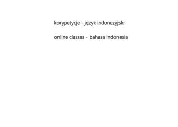 korepetycje - język indonezyjski - native speaker indonesian na sprzedaż  Wrocław