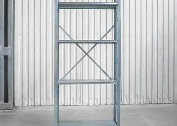 REGAŁ MAGAZYNOWY 4-półki Dexion 247x105x50 cm MODUŁ BAZOWY boki z siatki na sprzedaż  Chmielów