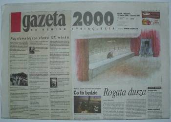 Unikat ostatnie wydanie w XX w. Gazeta Wyborcza Nr 305.3301 na sprzedaż  Warszawa