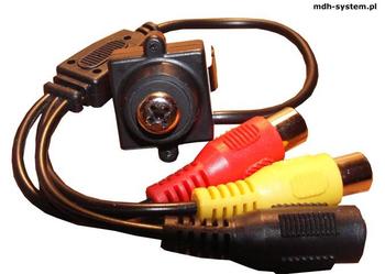 Mini kamera kolorowa 380 linii, 2 lux, obiektyw 5,5 mm śrubka, AUDIO, CS800 na sprzedaż  Bydgoszcz