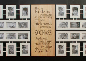 Galeria Multirama z drewna Ramka na zdjęcia Foto Prezent na sprzedaż  Warszawa