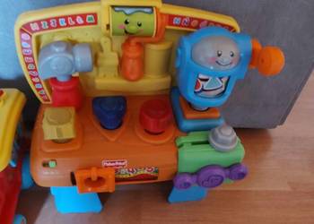 Interaktywny warsztat fisher Price + dwie lokomotywy na sprzedaż  Książ Wielkopolski