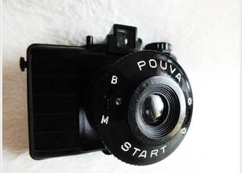 POUVA START Czarny aparat bakelitowy z lat 50-60-tych +Futer na sprzedaż  Żary