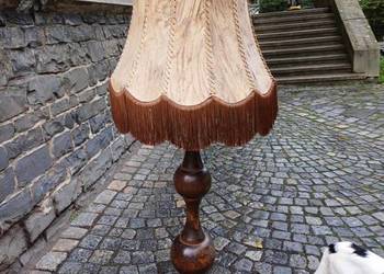 Stara 80 lat debowa lampa stojaca Halabala na sprzedaż  Lubań