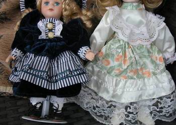 Używany, lalka porcelanowa dwie damy 32/27cm na sprzedaż  Gorzów Wielkopolski