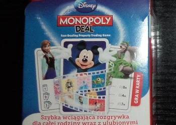 Gra karciana monopoly deal shuffle trumps Disney, używany na sprzedaż  Rzeszów